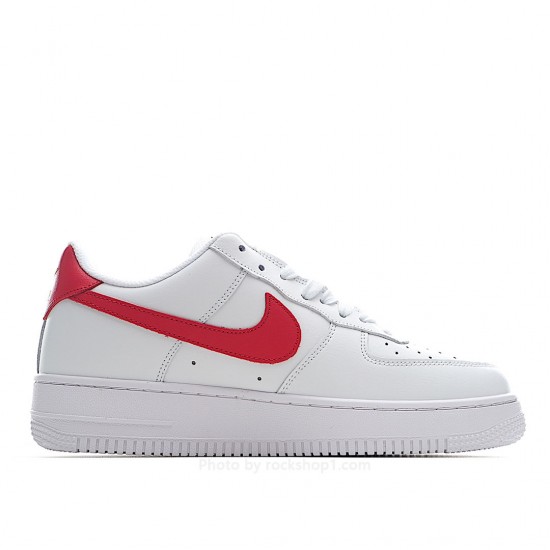 Nike Air Force 1 '07 Essential White and Red Low Top