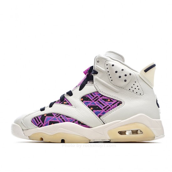 Air Jordan 6 "Quai 54" AJ6 Khaki Purple