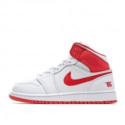 Air Jordan 1 MID Blue and Red Mandarin Ducks DH0200-100 Mid Series