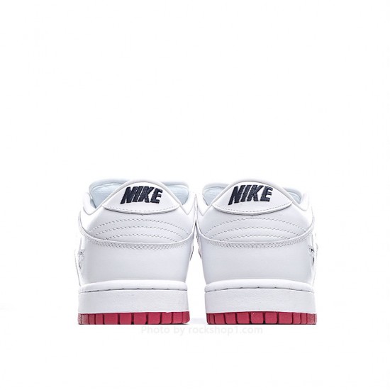 Nike Supreme X Dunk SB Low White Red