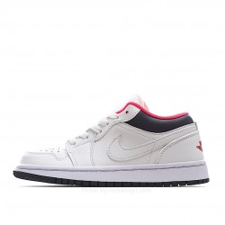 Air Jordan 1 Low Low Top Retro Culture Basketball Shoes White Black Powder