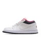 Air Jordan 1 Low Low Top Retro Culture Basketball Shoes White Black Powder