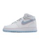 Nike Air Force 1 mid White pink blue