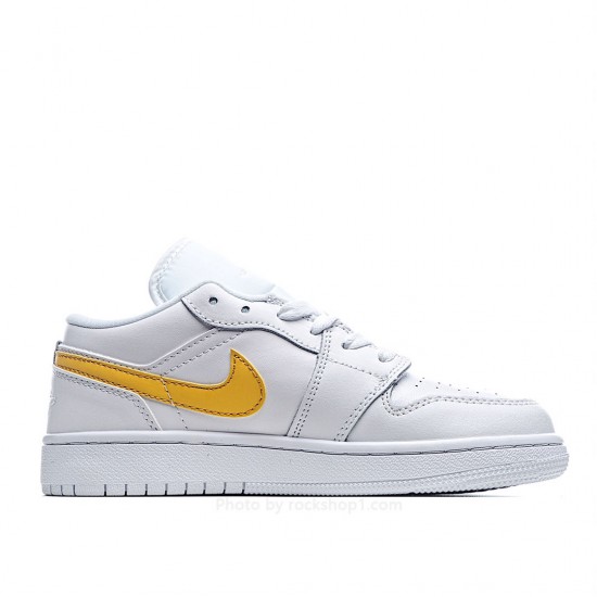 Nike Air Jordan 1 LowWhite/NeonAJ1 Low Top Classic Retro Culture Casual Sports Basketball Shoes