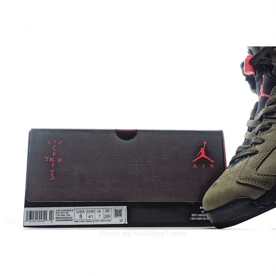 Travis Scott x Air Jordan 6 Retro 'Olive'