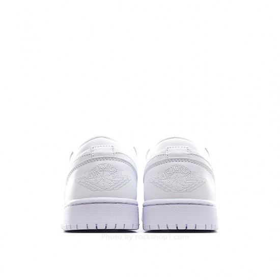 Wmns Air Jordan 1 Low Breathe 'Triple White'