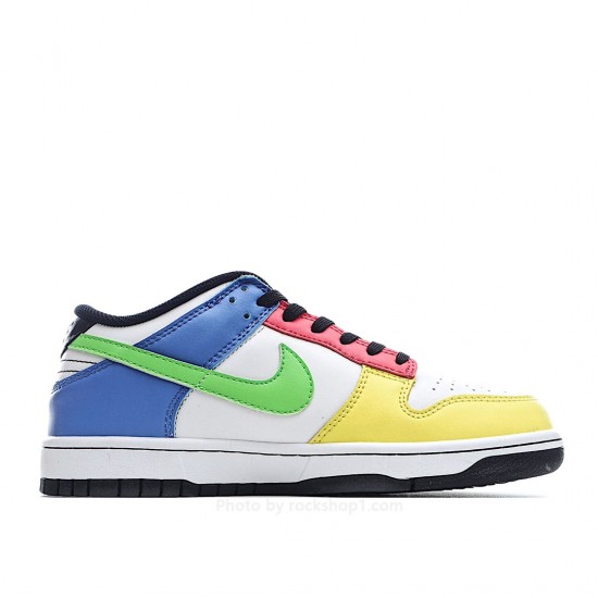 Nike DUNK LOW "Free 99 White Yellow Green Blue Pink"