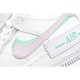 Nike Air Force 1 Shadow White, Green and Pink Low-Top Sneakers