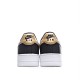 Nike Air Force 1 Low Low Top Black And White Gold