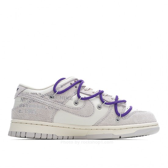 Nike SB Dunk OFF-WHITE Gray Purple Rose