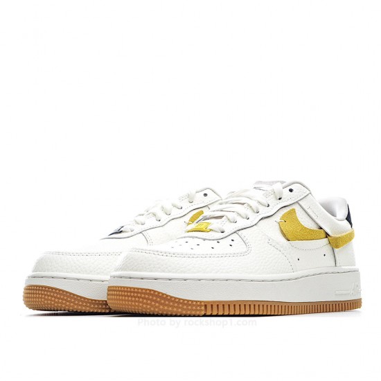 Nike Air Force1 Vandalized Black and Yellow Sneakers