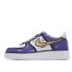 Nike Air Force 1 Low'07 White Purple Gold