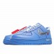 Nike Off White x Air Force 1 MCA Low Top Blue