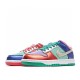 Nike Dunk Low Sunset PulseSB Sneakers Blue Pink Silver Green Red