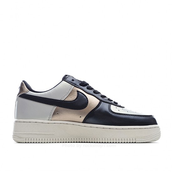 Nike Air Force 1 LV8 Black Gold Black Silver