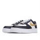 Nike Air Force 1 Low Low Top Black And White Gold