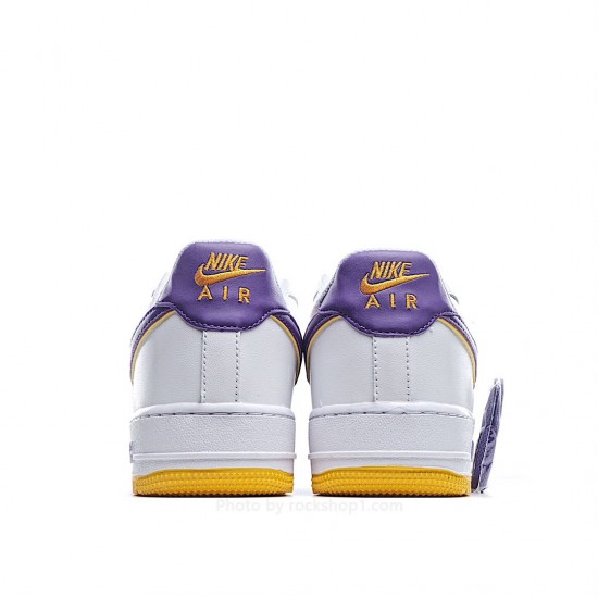 Nike Air Force 107 Low Purple Gold Low Top