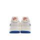 Nike Air Force 1 Low 07 Beige Red Blue Low Top Sneakers