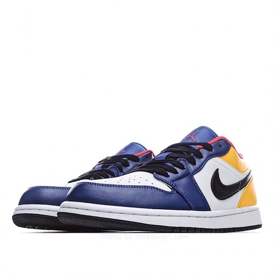 Air Jordan 1 Low 'White Deep Royal Blue'