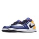 Air Jordan 1 Low 'White Deep Royal Blue'