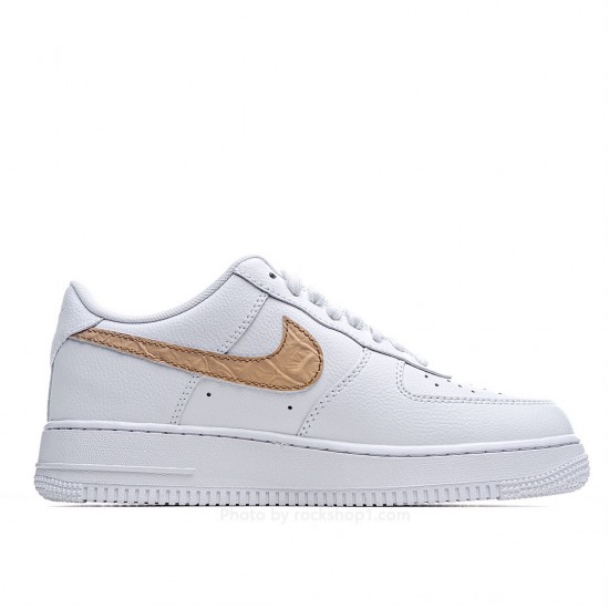 Nike Air Force 1 Low Low Top White Brown