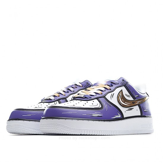 Nike Air Force 1 Low'07 White Purple Gold