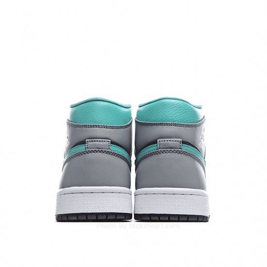 Air Jordan 1 Mid 'Grey Aqua'