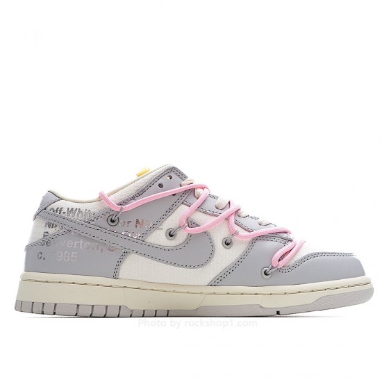 Nike SB Dunk OFF-WHITE Grey Pink