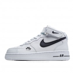 Nike Air Force 1 Lv8 Mid Top White Black 3M Reflective