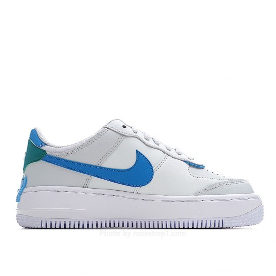 Nike Air Force 1 Shadow White Green Blue