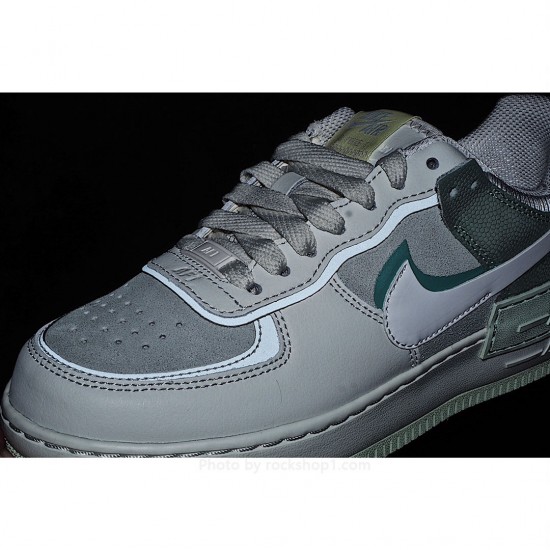 Nike WMNS Air Force 1 Shadow Low Top Sneakers Grey Green