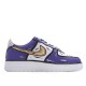 Nike Air Force 1 Low'07 White Purple Gold