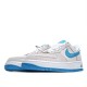 Nike Air Force 1 07 LV8 EMB Suede Grey Blue Hook