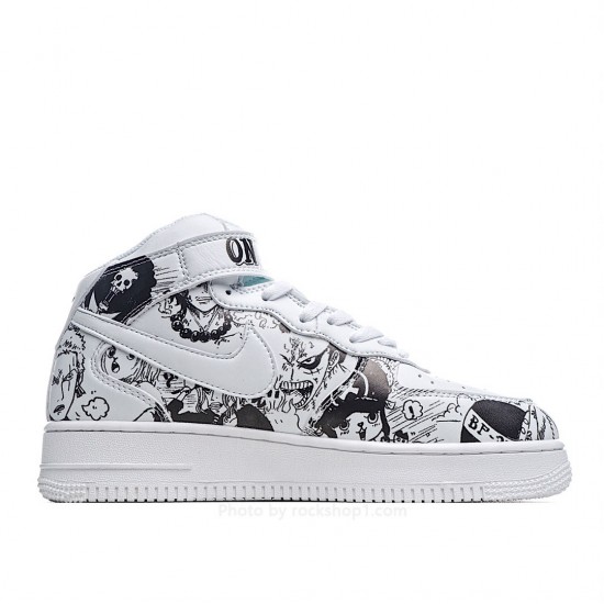 Nike Air Force 1 High 07 Black & White Mid-Top Sneakers