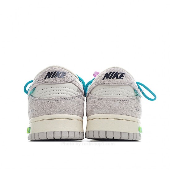 Nike SB Dunk OFF-WHITE Gray Green Purple