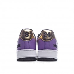 Nike Air Force 1' 07 Purple Gold White