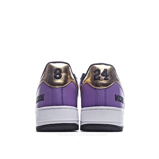 Nike Air Force 1' 07 Purple Gold White