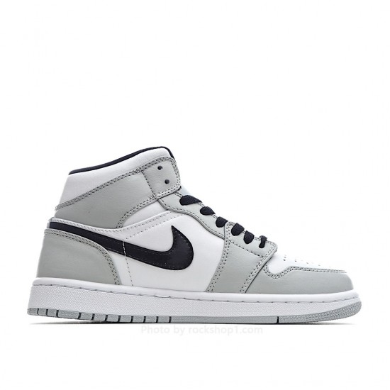 Air Jordan 1 Mid GS 'Light Smoke Grey'