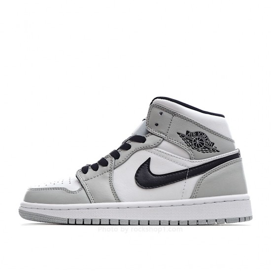 Air Jordan 1 Mid GS 'Light Smoke Grey'