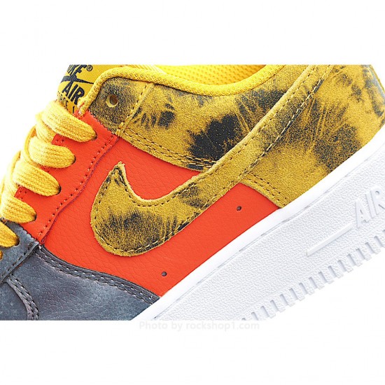 Nike Air Force 1 Low''Dark Sulphur'' Yellow Orange Grey