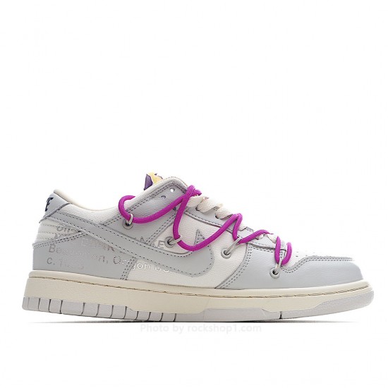 Off-White x Nk Dunk Low '12 of 50' OW Sneakers