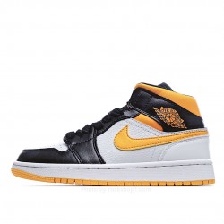 Wmns Air Jordan 1 Mid SE 'White Laser Orange