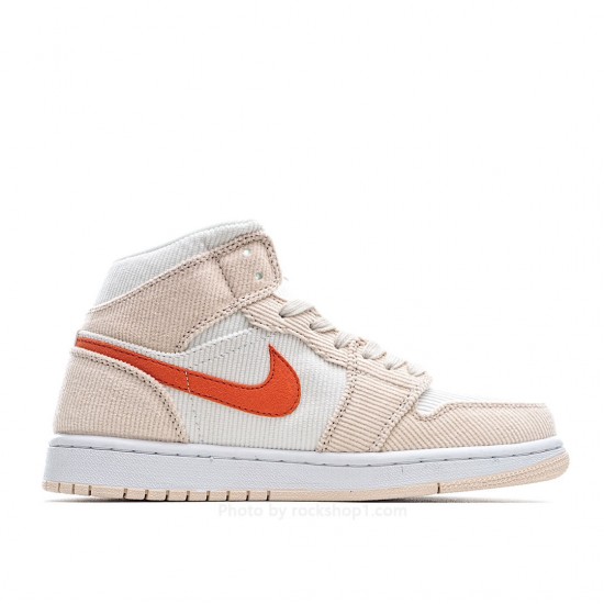 Air Jordan 1 MiD White Pink Orange