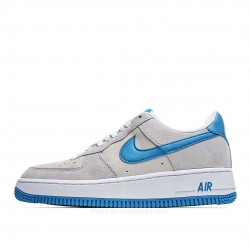 Nike Air Force 1 07 LV8 EMB Suede Grey Blue Hook