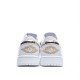 Wmns Air Jordan 1 Retro Low 'White Metallic Gold'