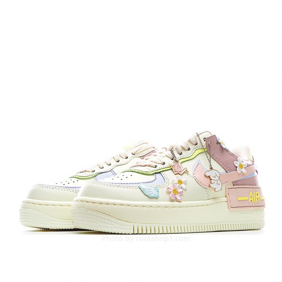 Nike Air Force 1 Shadow Yellow Pink