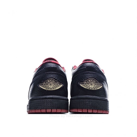 Air Jordan 1 Retro Low 'Black Silver Red'