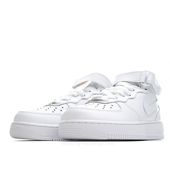 Nike Air Force 1 Mid Mid Top Plain White