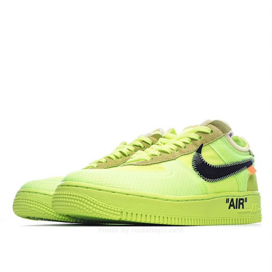 Off-White x Nike Air Force 1 Low Yellow Green