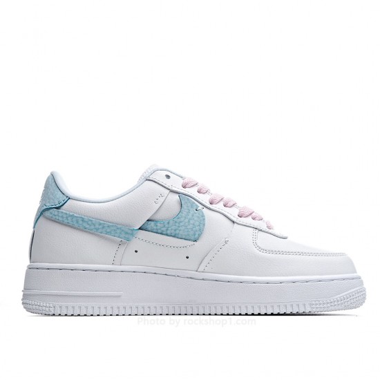 Nike Air Force 1 '07 Luxe White Pink Green Low Top